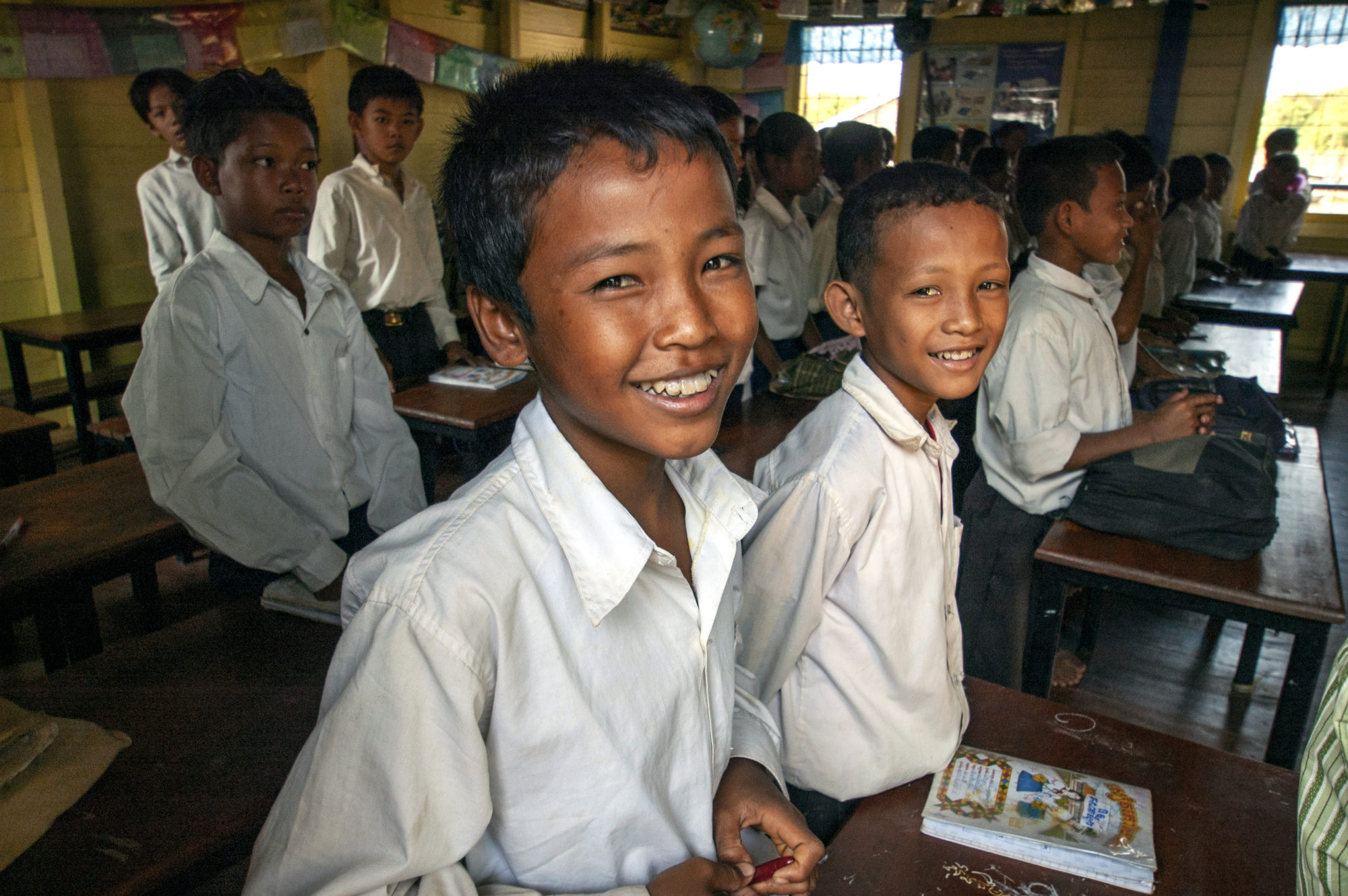 School boys in class in Southeast Asia. - IMB Photos