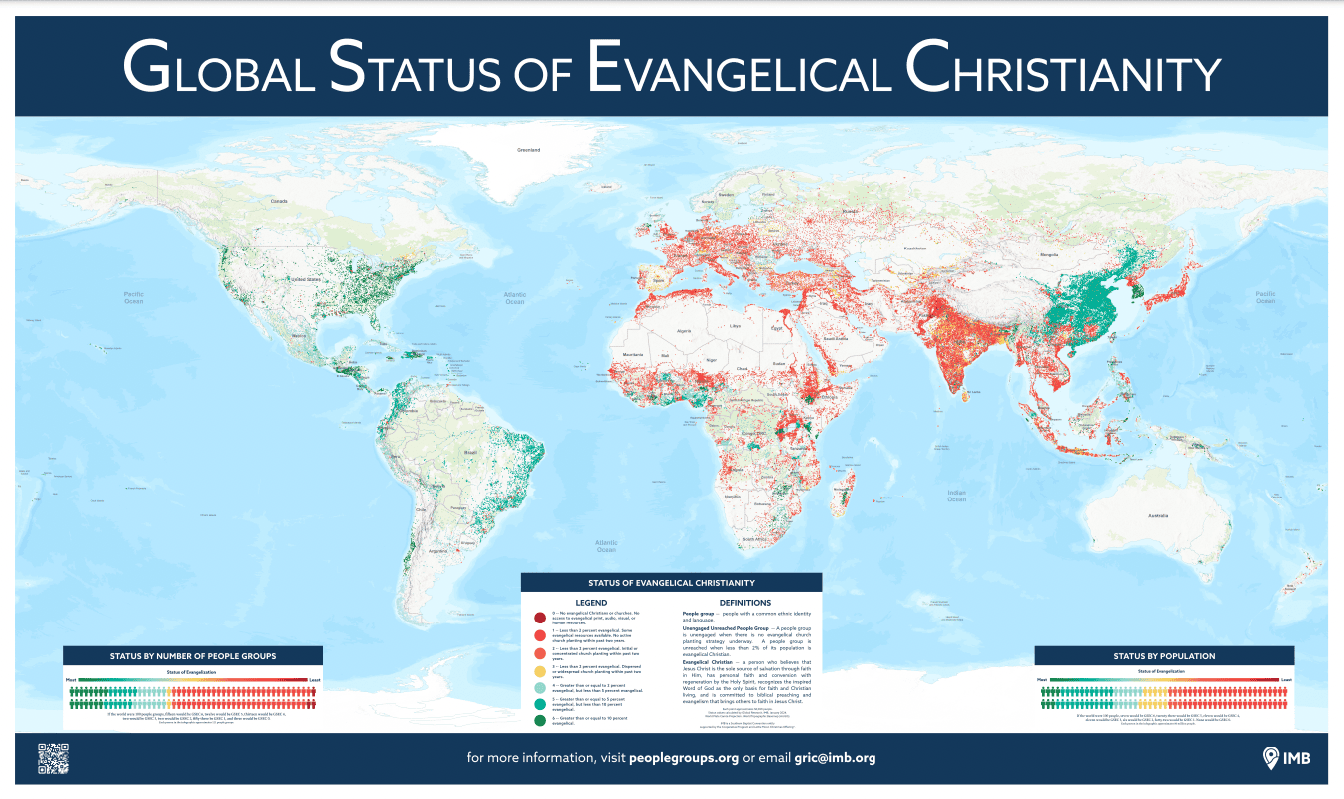 Global Status of Evangelical Christianity Map Thumbnail